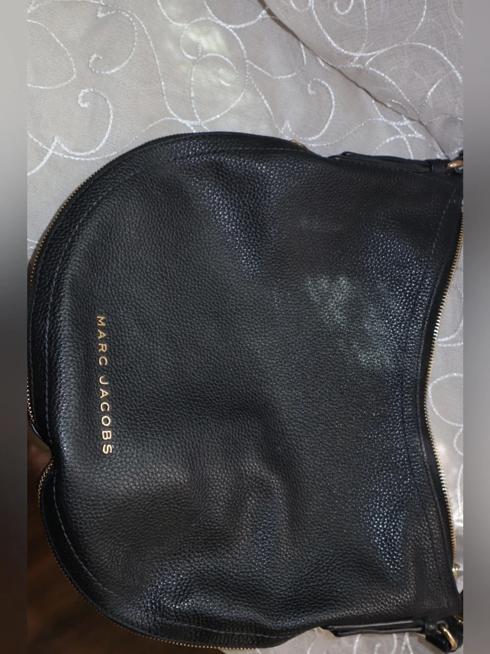 Marc Jacobs Black Pebbled Leather Shoulder Bag